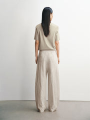 Women's Basic Wide-Leg Curved-Hem Pants