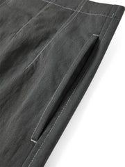 Women's Basic Wide-Leg Curved-Hem Pants