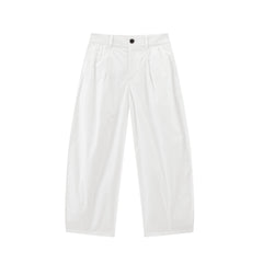 Women's High-Waist Wide-Leg Nine-Part Pants