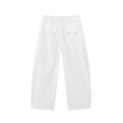 Women's High-Waist Wide-Leg Nine-Part Pants