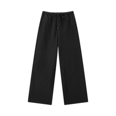 Women's Casual Knit Elastic-Waist Curved-Leg Pants