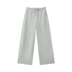 Women's Casual Knit Elastic-Waist Curved-Leg Pants