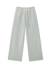 Women's Casual Knit Elastic-Waist Curved-Leg Pants