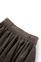 Women's Corduroy Flared Maxi Skirt