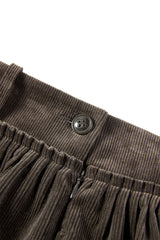 Women's Corduroy Flared Maxi Skirt