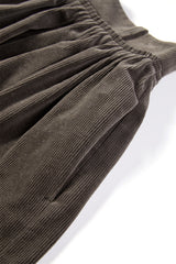 Women's Corduroy Flared Maxi Skirt