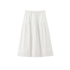 Women's High-Waist A-Line Tiered Maxi Skirt