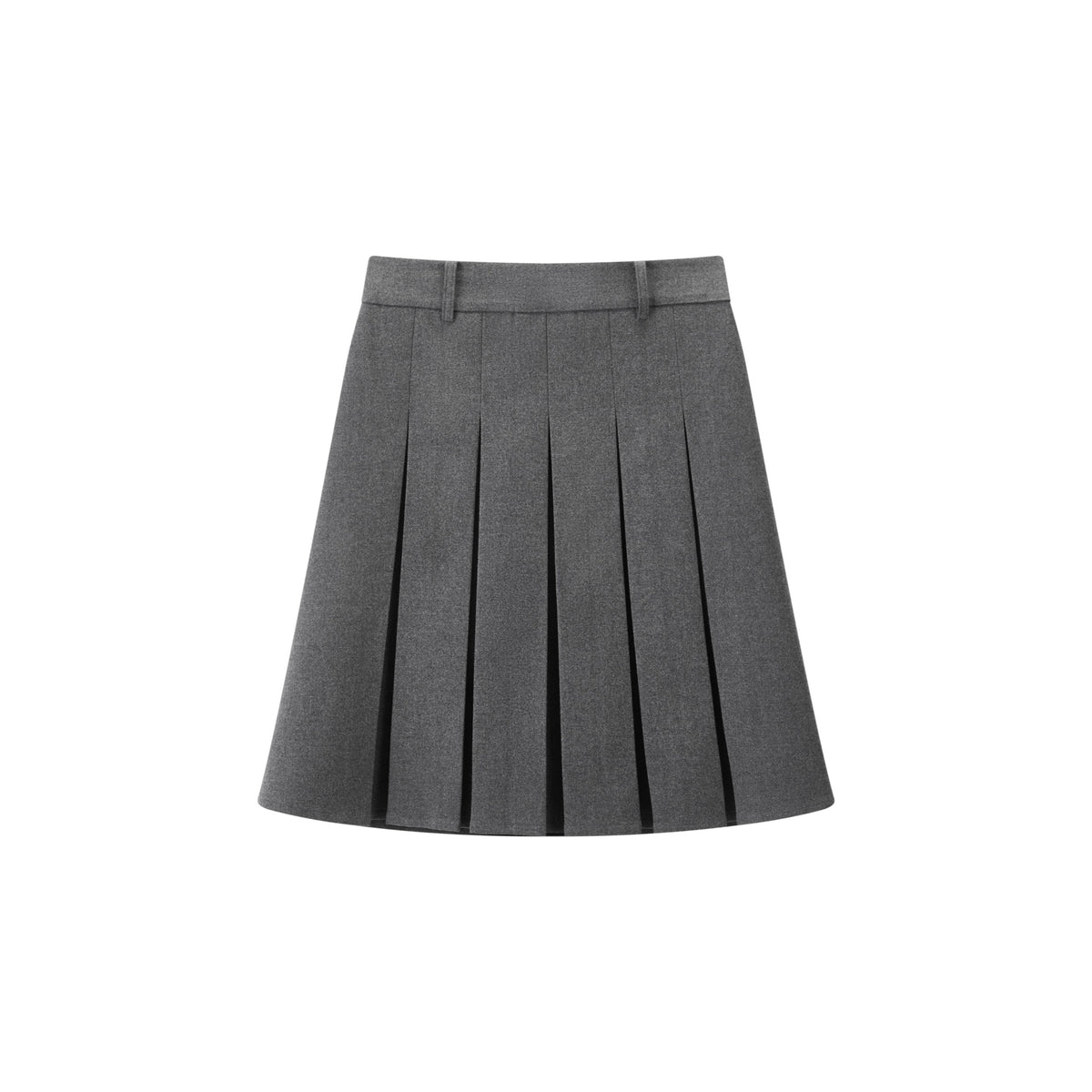 Women's Commuter Soft-Touch Midi Pleated High-Waist Skirt
