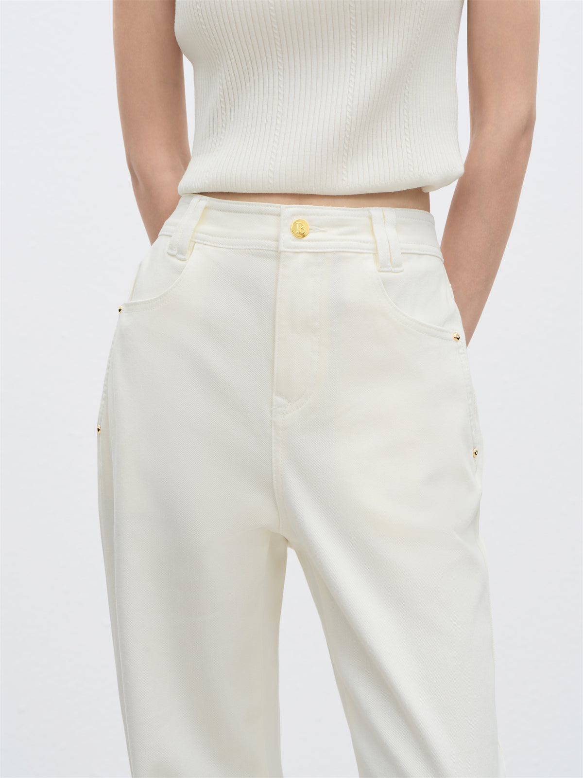 Women's High Waist Tapered Pants