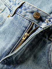 Women's High-Waisted Wide-Leg Cotton Jeans