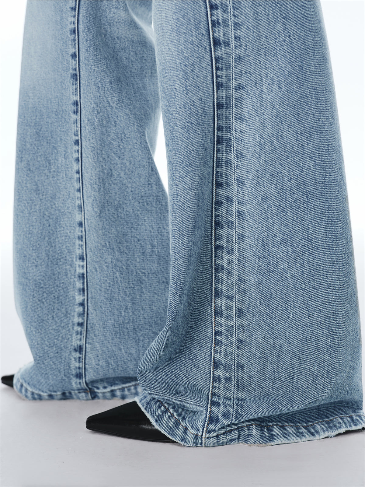 Women's High-Waist Wide-Leg Flared Jeans