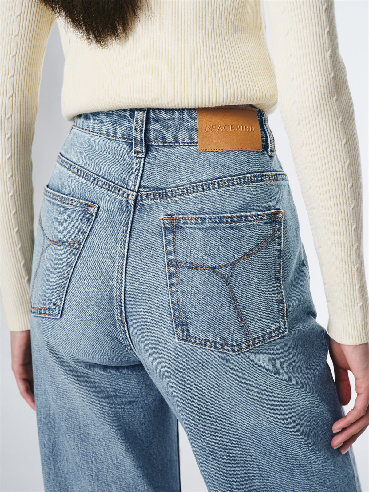 Women's High-Waist Wide-Leg Flared Jeans