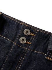 Women's Curved-Leg Jeans with Self Belt