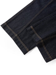 Women's Curved-Leg Jeans with Self Belt