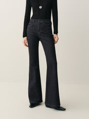 Women's High-Waist Slim Flared Jeans