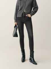 Women's Stretch Brushed Slim Tapered Jeans