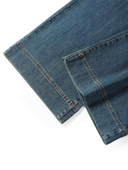 Women's Vintage Brushed Wide-Leg Jeans