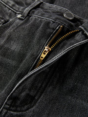 Women's High-Waist Brushed Wide-Leg Jeans