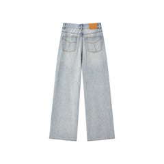 Women's Vintage Washed Wide-Leg Jeans