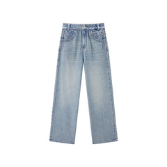 Women's Lyocell-Cotton Blend Straight-Leg Jeans