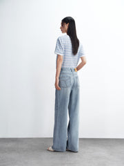 Women's Lyocell-Cotton Blend Straight-Leg Jeans
