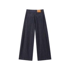 Women's Raw Denim Barrel-Leg Jeans