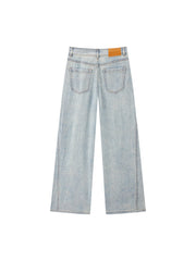 Women's Boho Heavy-Duty Straight-Leg Jeans