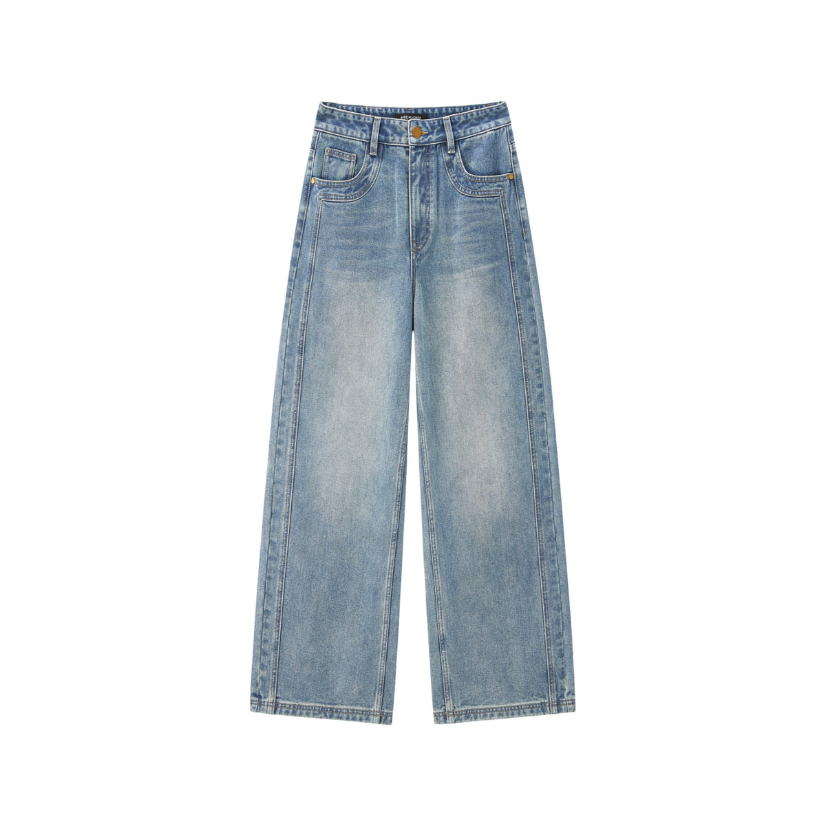 Women's Casual Flattering High-Rise Wide-Leg Jeans