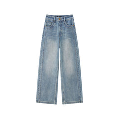 Women's Casual Flattering High-Rise Wide-Leg Jeans