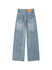 Women's Casual Flattering High-Rise Wide-Leg Jeans