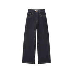 Women's Casual Flattering High-Rise Wide-Leg Jeans