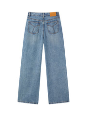 Women's Casual Sparkle Meteor Wide-Leg Jeans