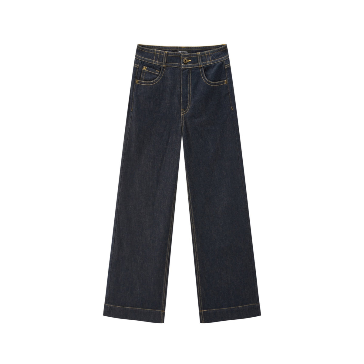 Women's Casual High-Rise Straight-Wide Leg Jeans