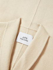 Women's Wool Coat with Detachable Fox Fur Cuffs