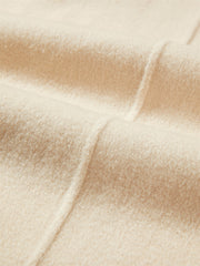 Women's Wool Coat with Detachable Fox Fur Cuffs