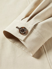 Women's Cropped Straight Jacket with Elastic Hem