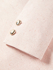 Women's Pink Tweed-Inspired Jacket