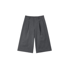 Women's Commuter Grey Tailored Bermuda Shorts