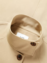 Women's Oversized Stand-Collar Trench Coat
