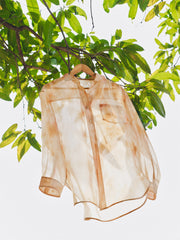 Women's Tie-Dye Sheer Chiffon Shirt