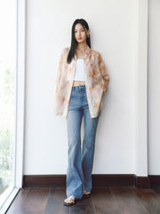 Women's Tie-Dye Sheer Chiffon Shirt