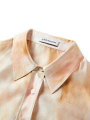 Women's Tie-Dye Sheer Chiffon Shirt