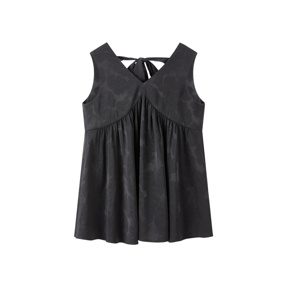 Women's V-Neck Tonal Jacquard Top