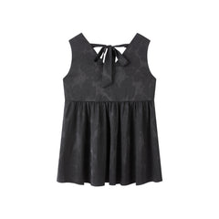 Women's V-Neck Tonal Jacquard Top