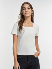 Women's Slim-Fit Cooling U-Neck T-Shirt