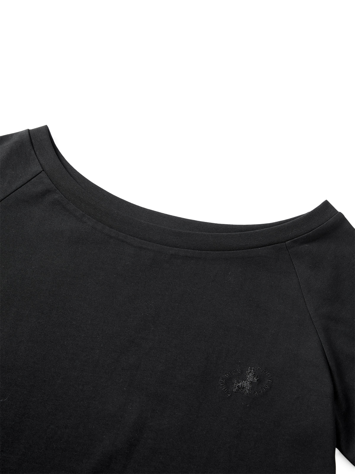 Women's Embroidered Boat-Neck T-Shirt