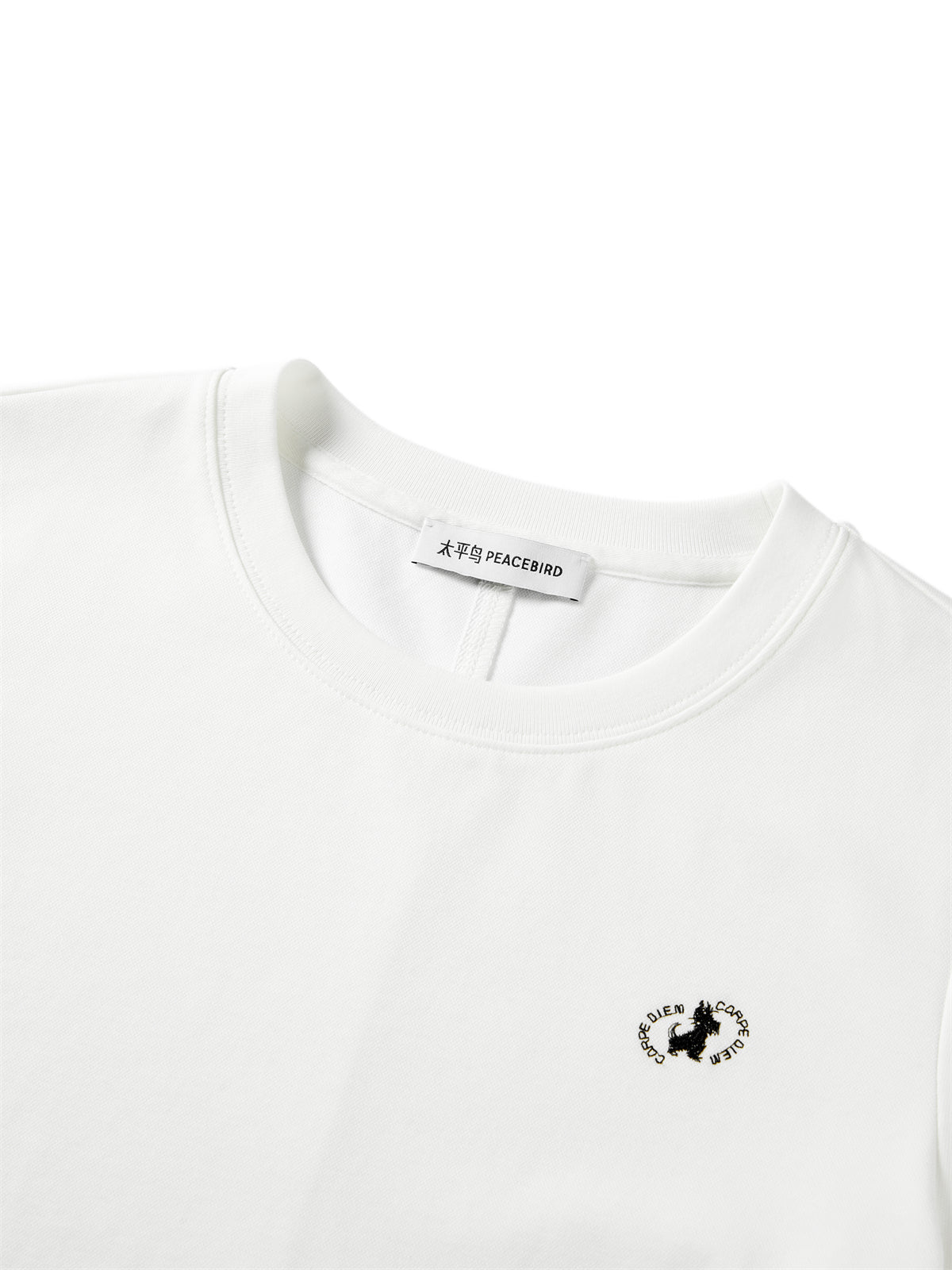 Women's Cropped T-Shirt with Cartoon Embroidery