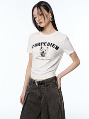 Women's Antibacterial T-Shirt with Graphic Print