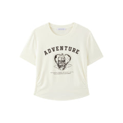 Women's Slim-Fit Antibacterial Graphic T-Shirt