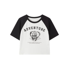 Women's Contrast Graphic T-Shirt